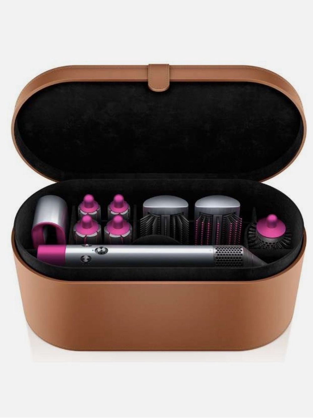 Dyson Hair Styler Set with Pink and Silver Accents